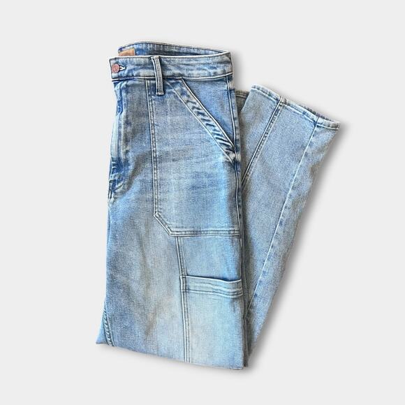 MOTHER The Private Double Pocket Skimp Straight Leg Jeans Tea Time NWOT - Picture 2 of 16